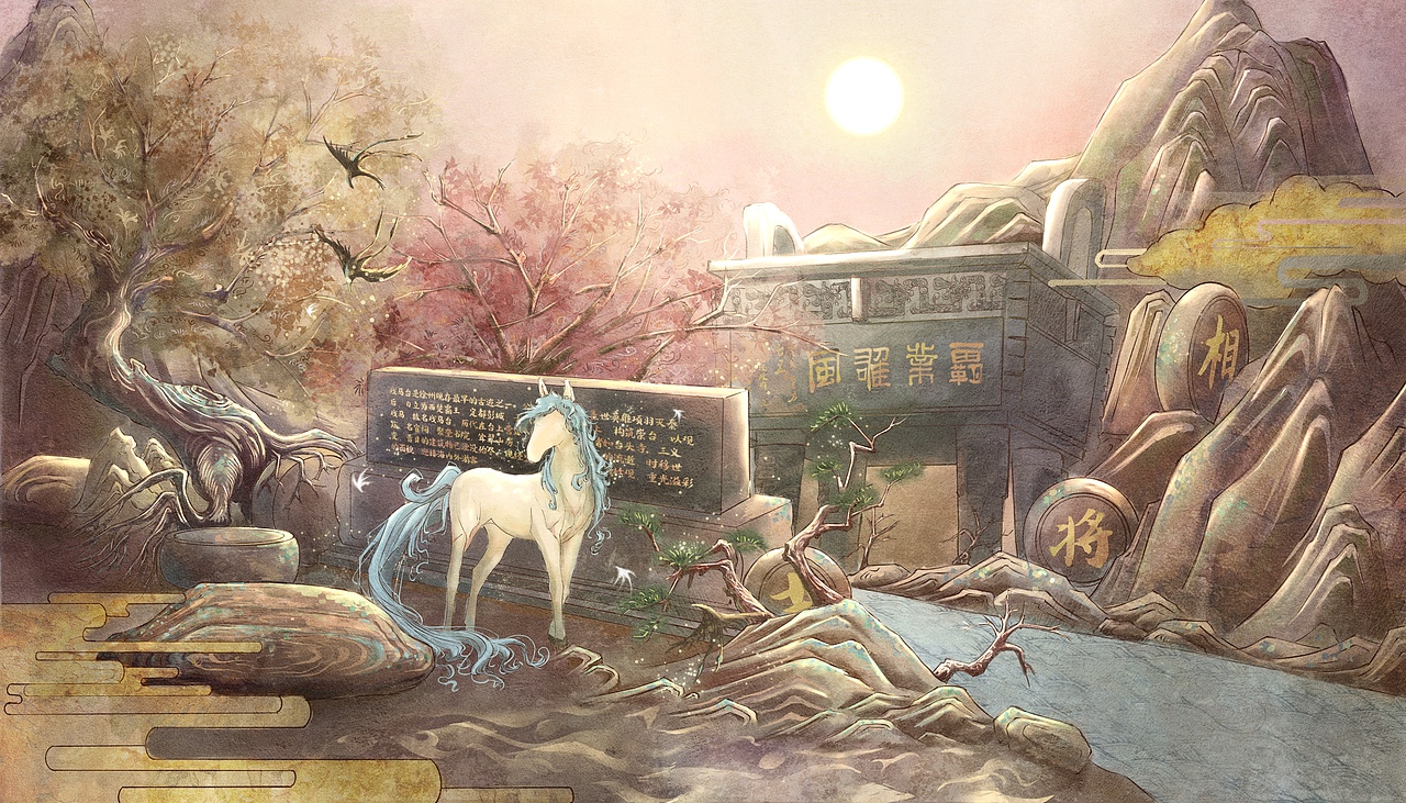 楚骓叹（图ZMjkzMDU4MDEy） - 创作习作 - 站酷设计师玉刀原创素材 - 站酷ZCOOL