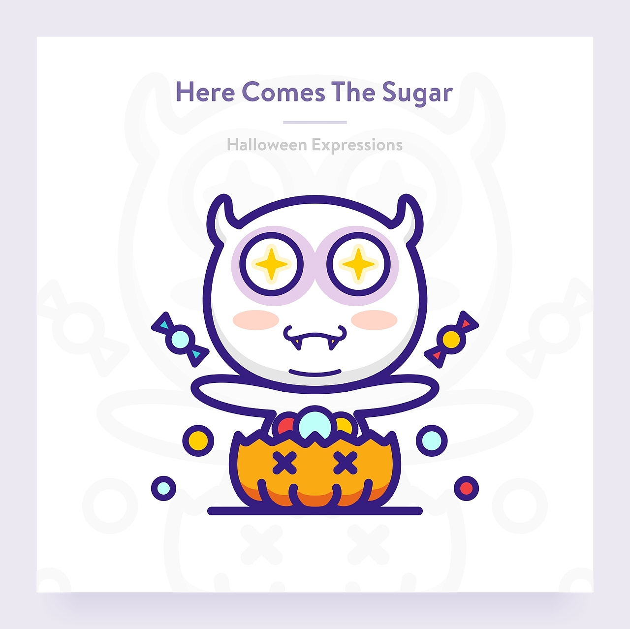 SA9527-直直表情万圣节主题设计~