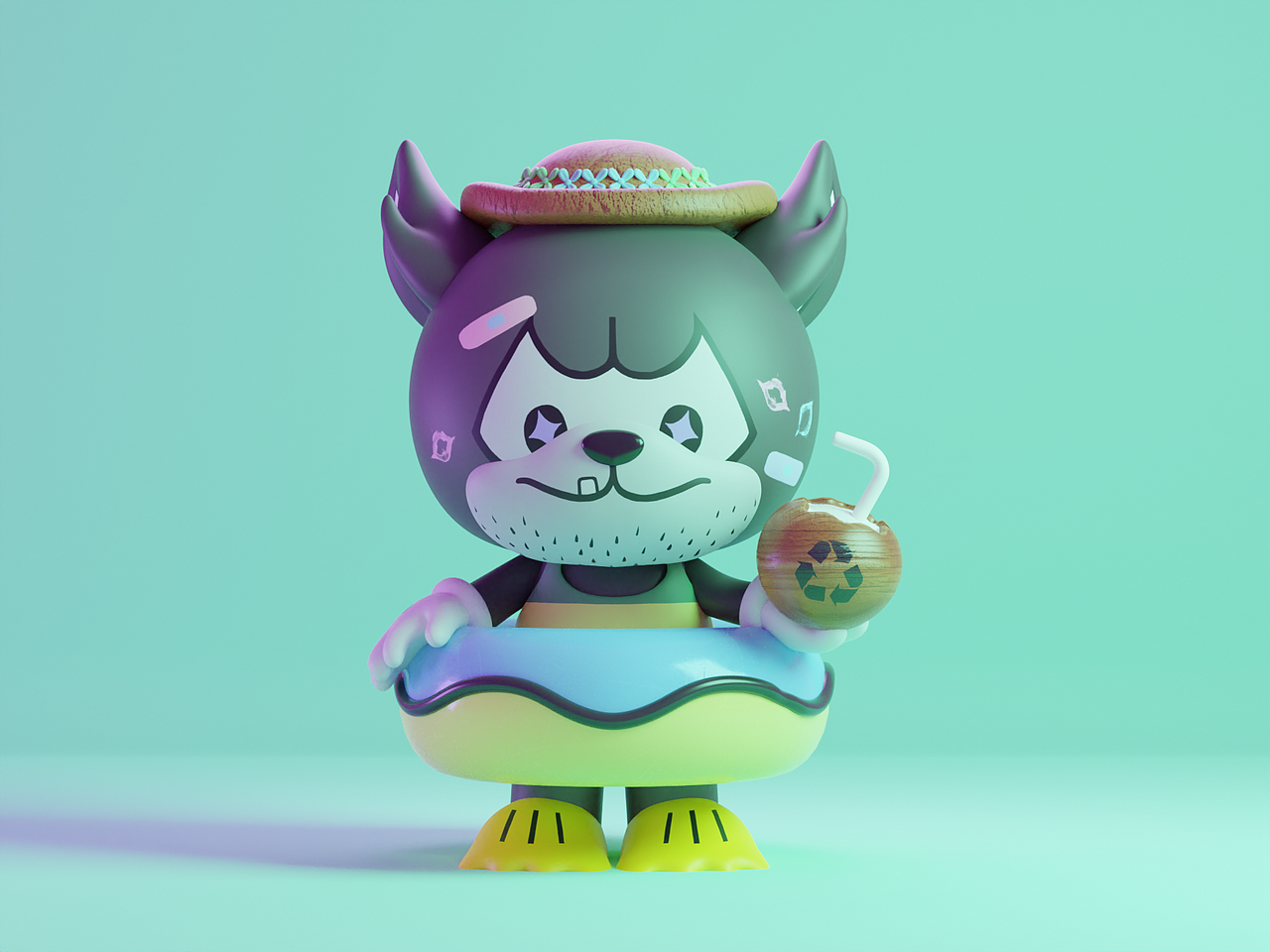 潮玩建模临摹练习