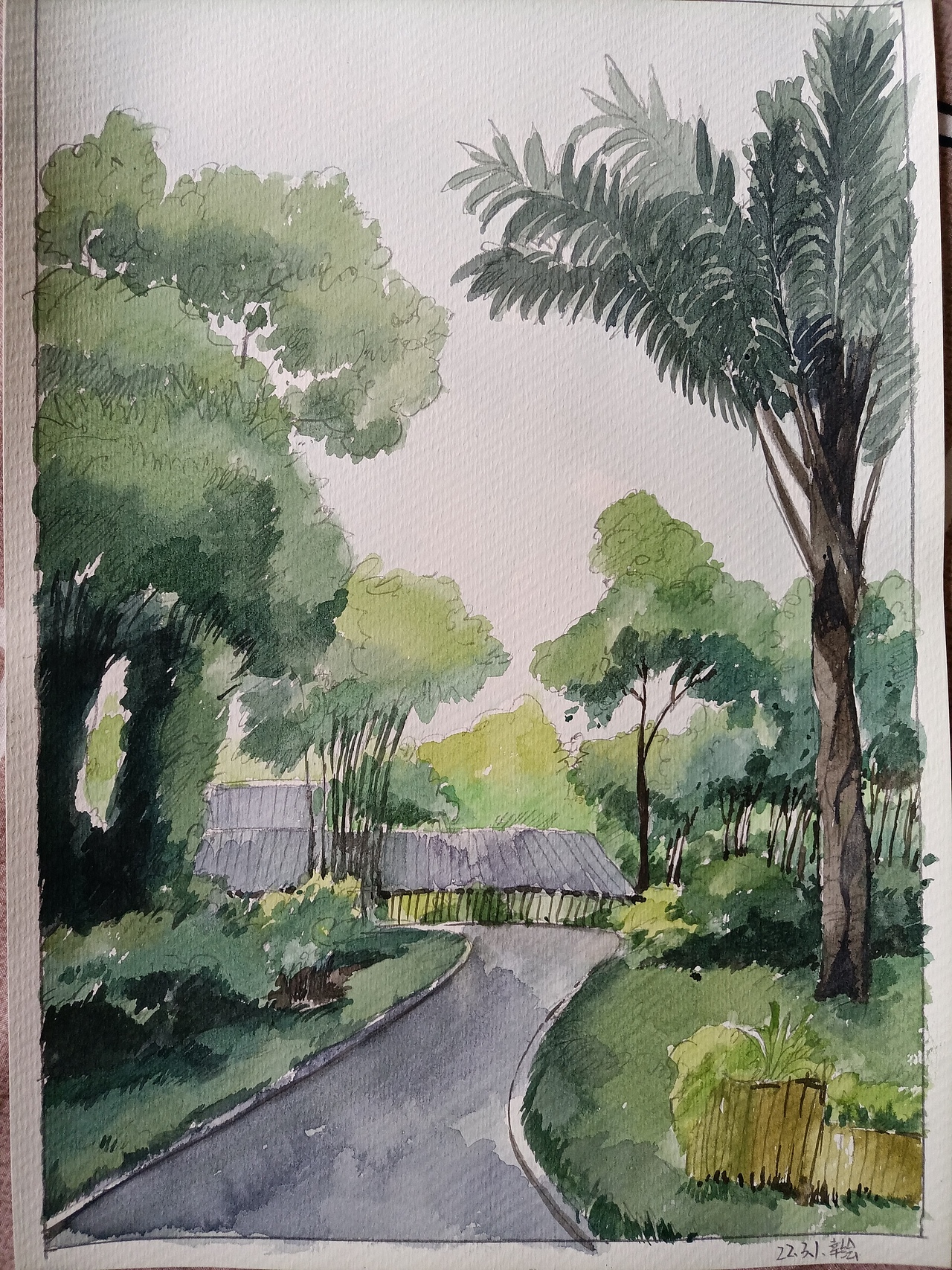 2022.2.23-2022.3.3水彩风景