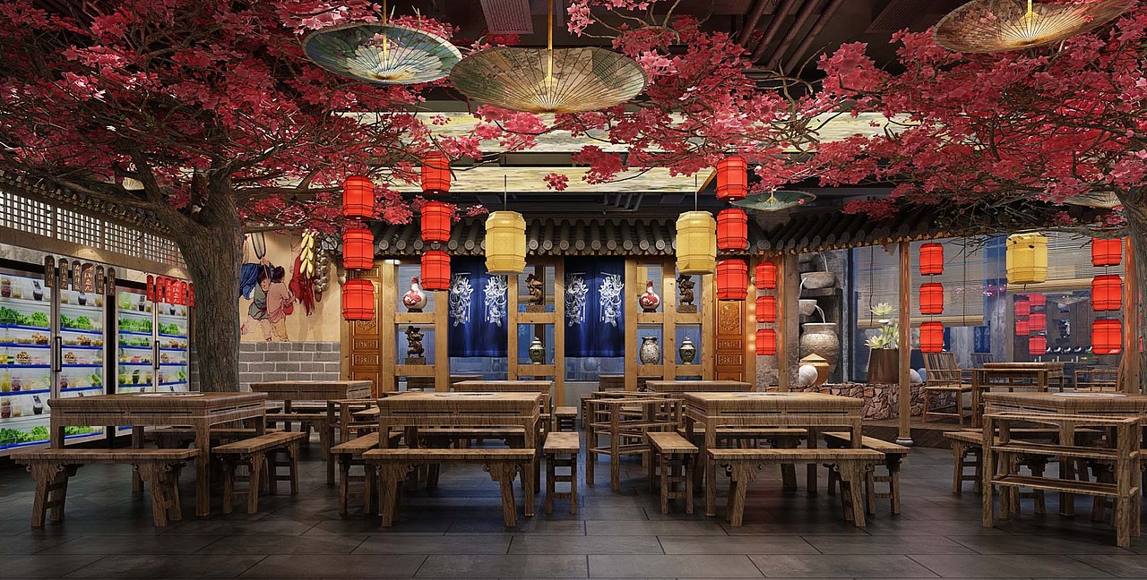 火锅店装修设计注意问题（图ZMTI1NTc1MDIw） - 家装设计 - 站酷设计师餐饮装修设计原创素材 - 站酷ZCOOL
