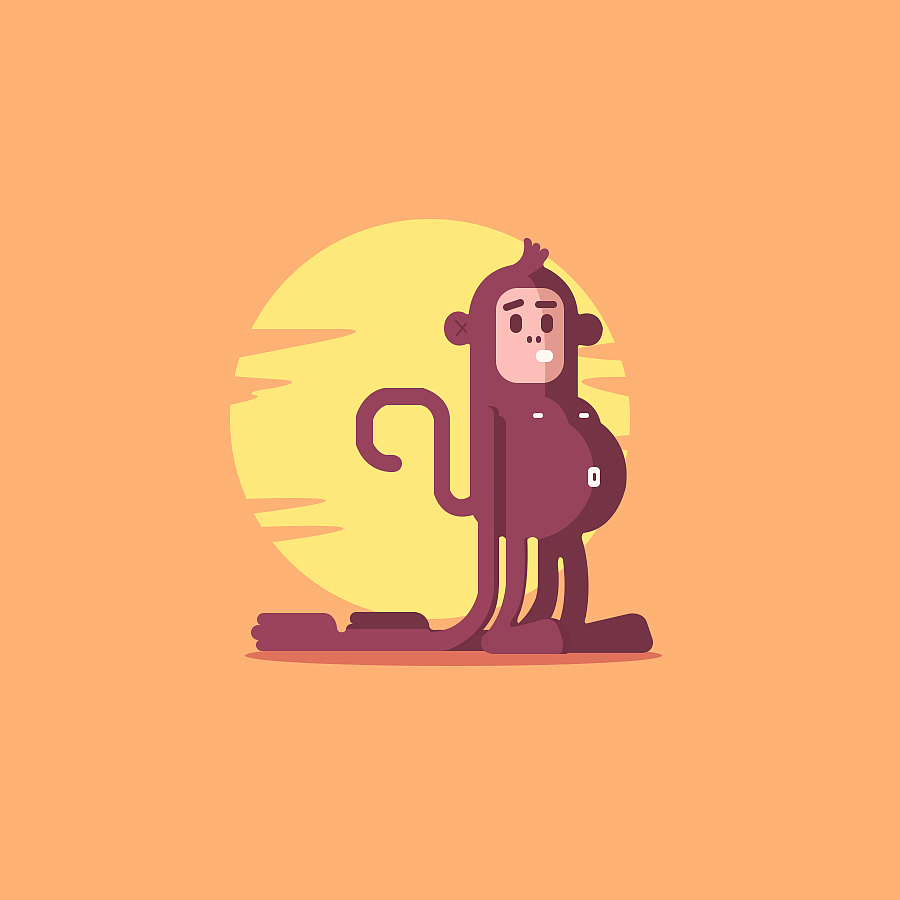 动效｜UI图形临摹-monkey（图ZODQzNDA0Mjg=） - 其他UI - 站酷设计师飞行官小白原创素材 - 站酷ZCOOL