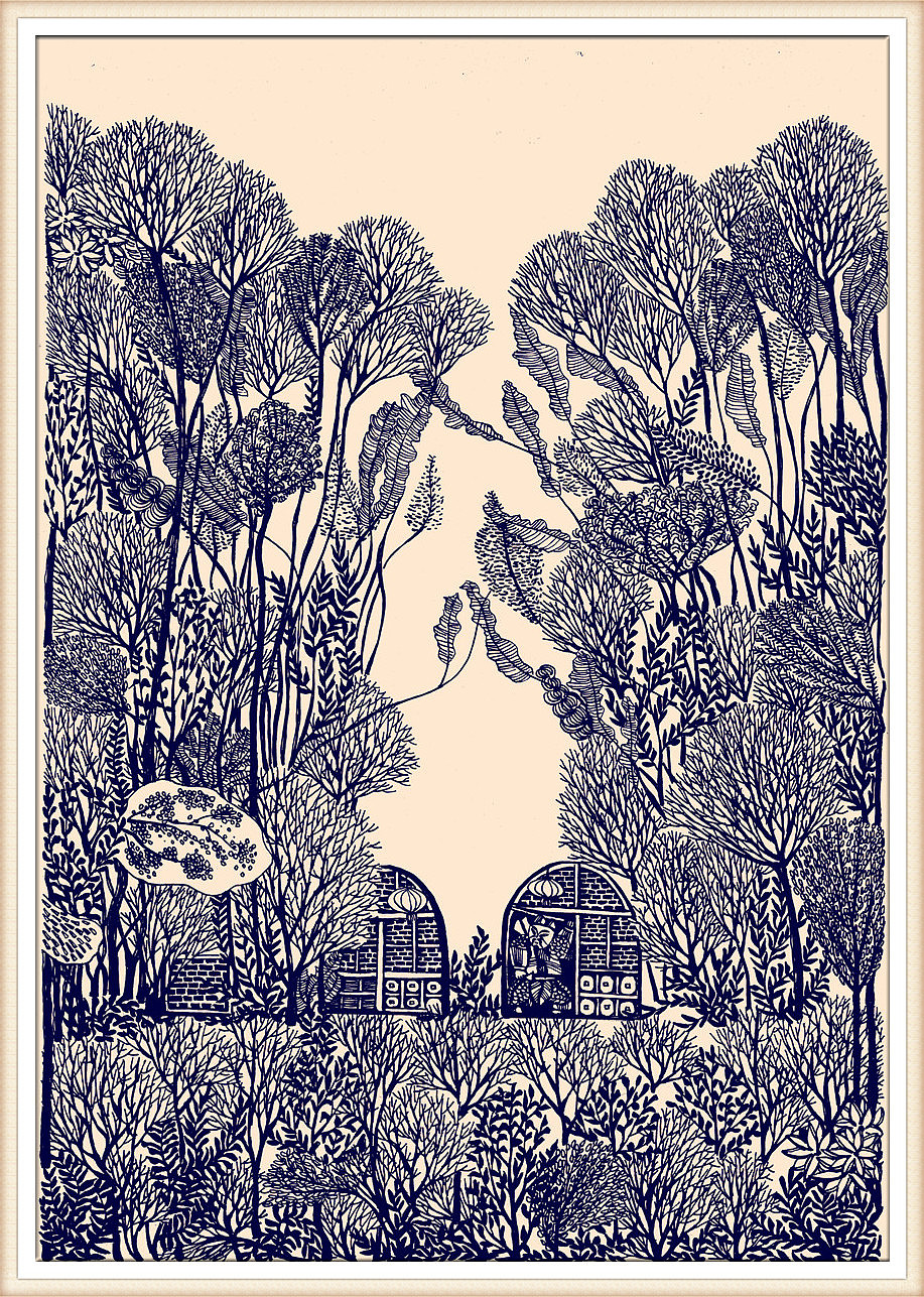 黑白装饰画