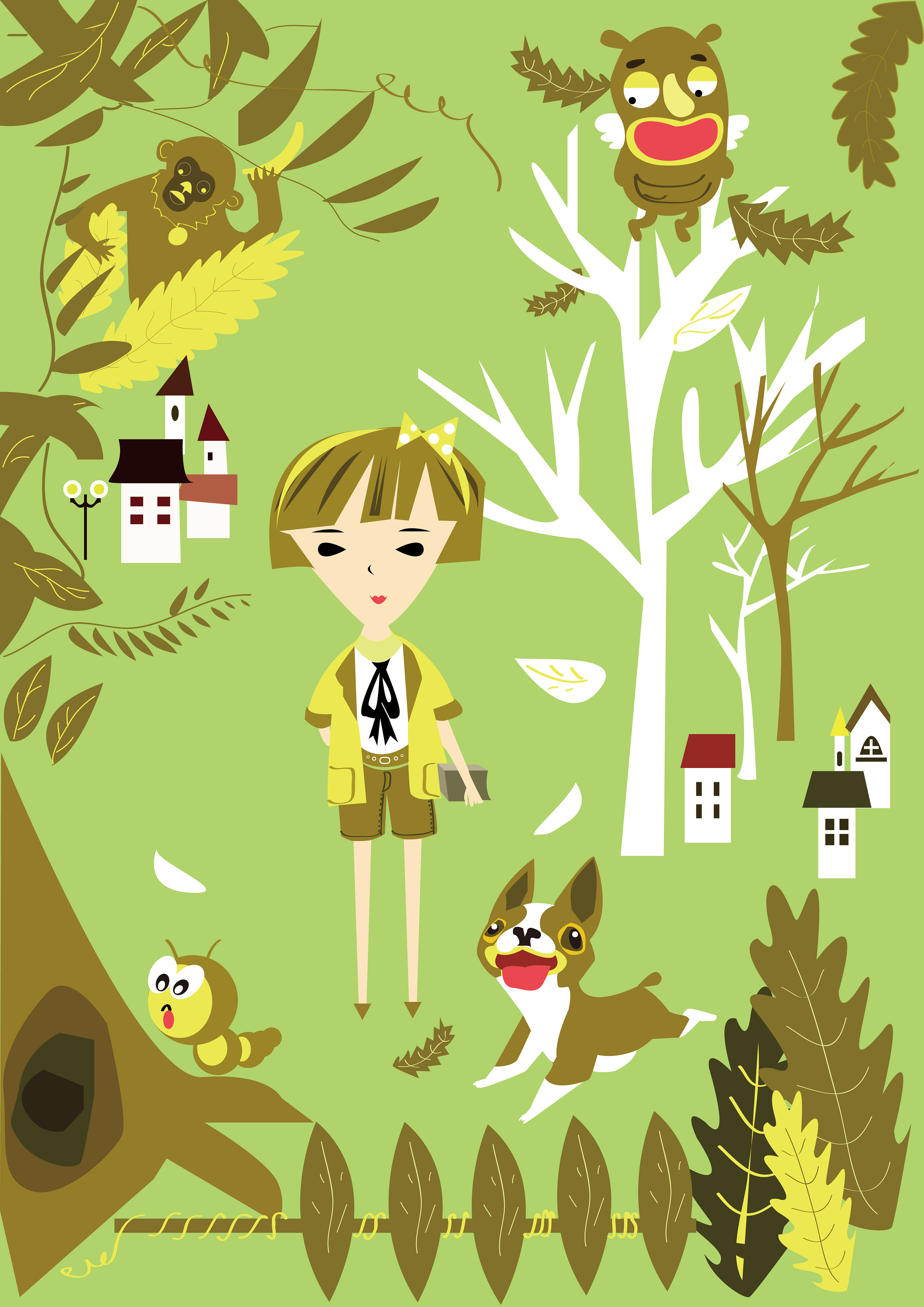 女孩与成长的邂逅|插画|商业插画|大甜小趣 - 原创作品 - 站酷 (zcool