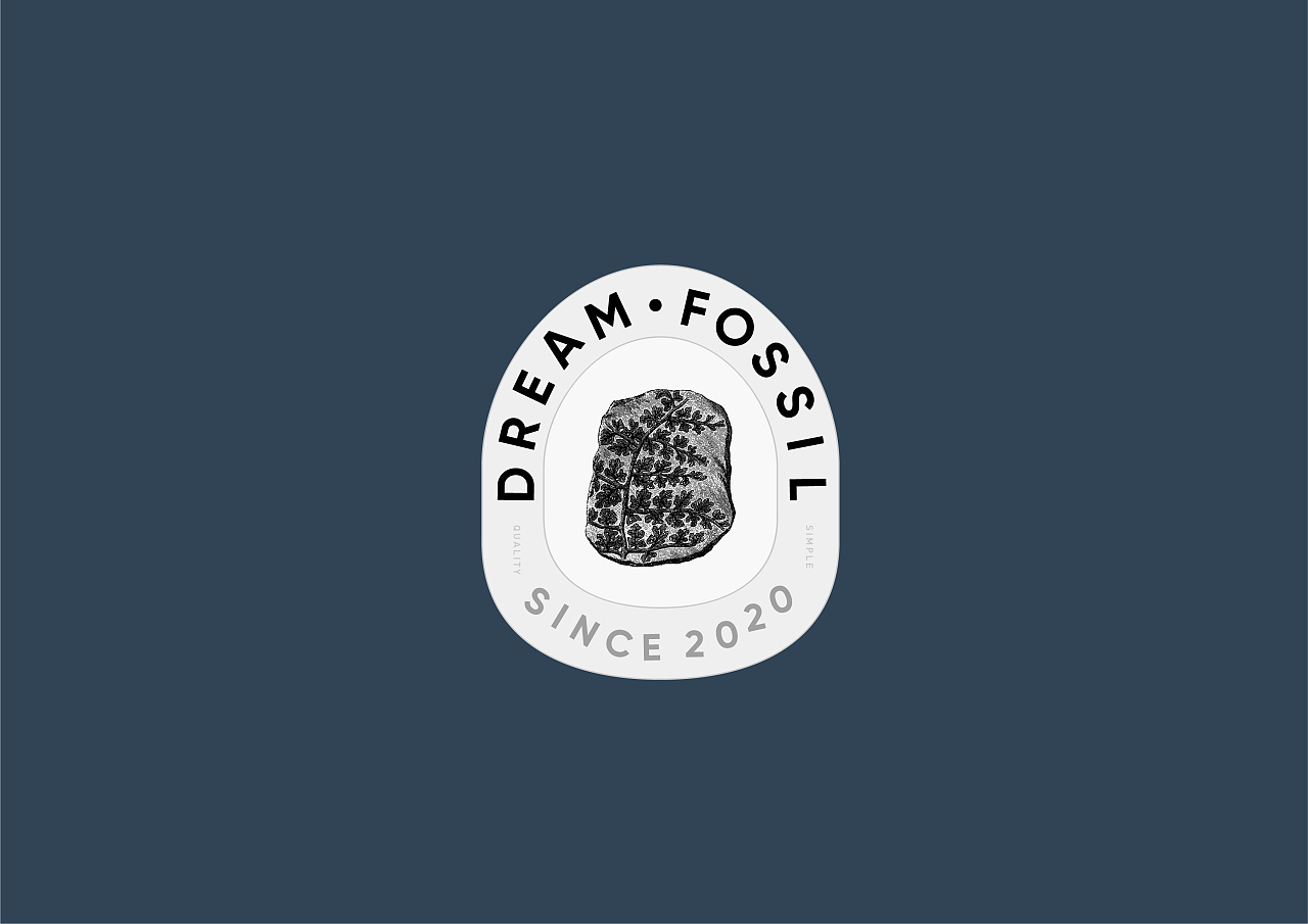 梦的化石 logo 设计
