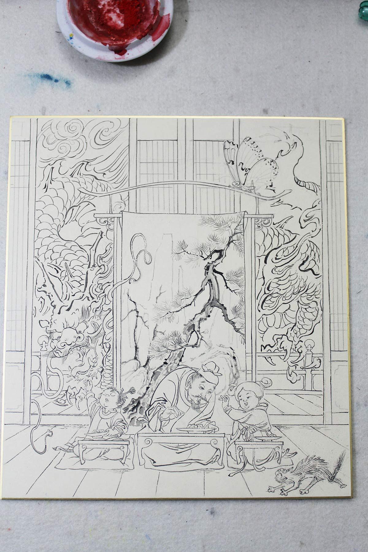 2.线描