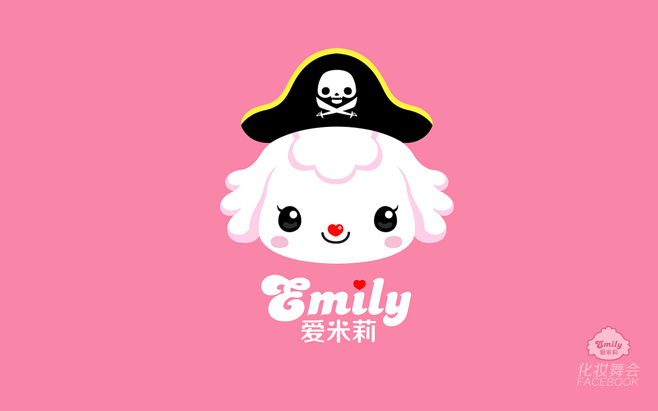 爱米莉壁纸《脸谱系列—化装舞会》（图ZMTE4MTk5MjQ=） - 商业插画 - 站酷设计师古古龙原创素材 - 站酷ZCOOL