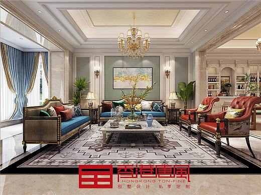 法式奢华,演绎高贵与典雅|济南中海铂宫央墅别墅装修