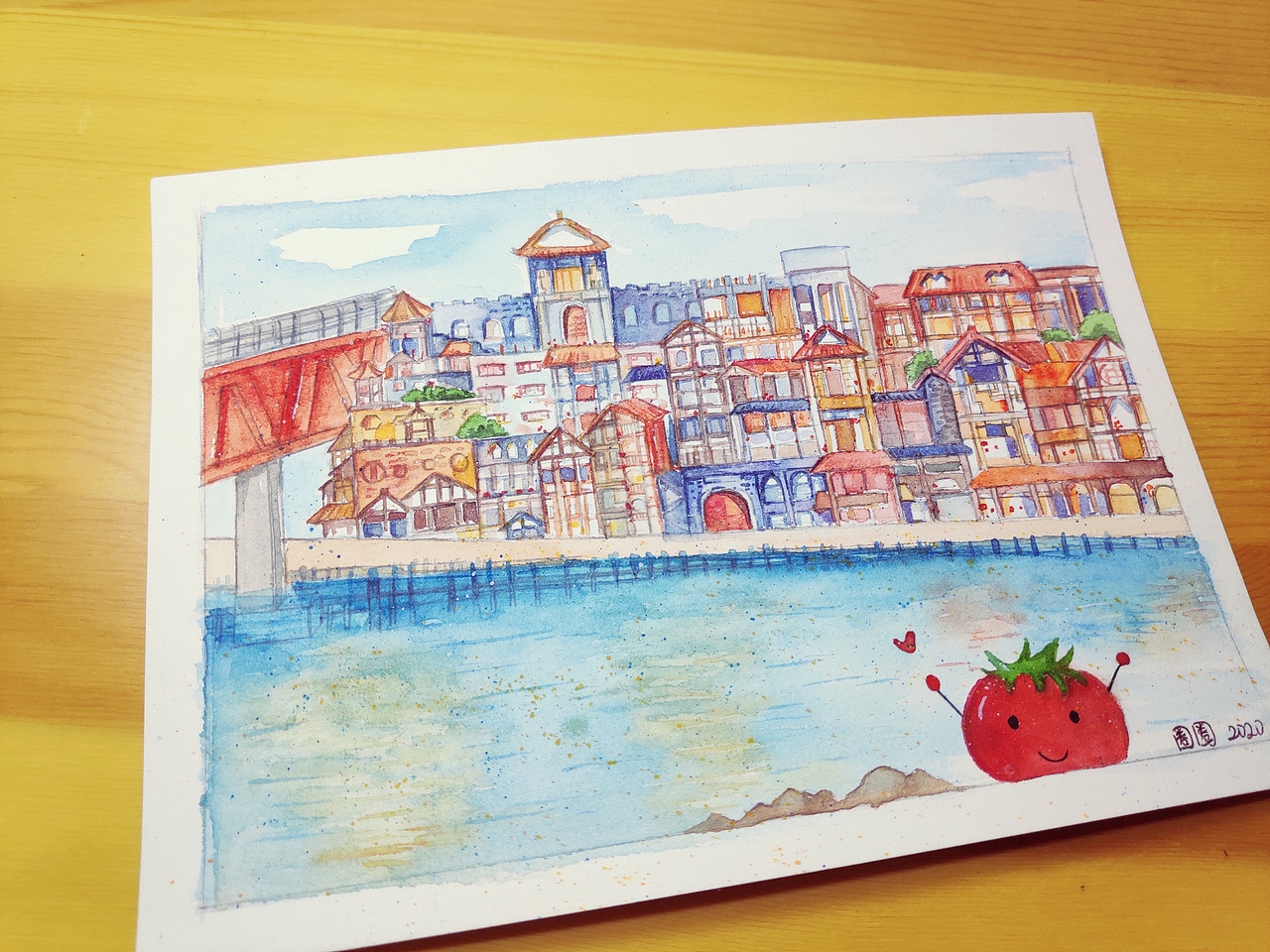 原创明信片-番茄君游重庆洪崖洞