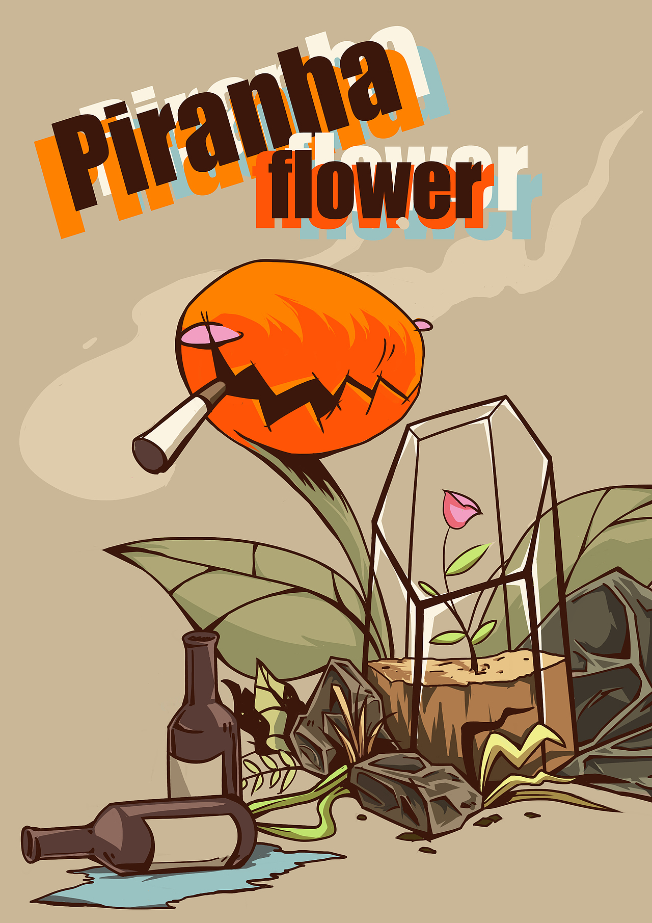 食人花|插画|创作习作|正儿八经读书人_原创作品-站酷zcool