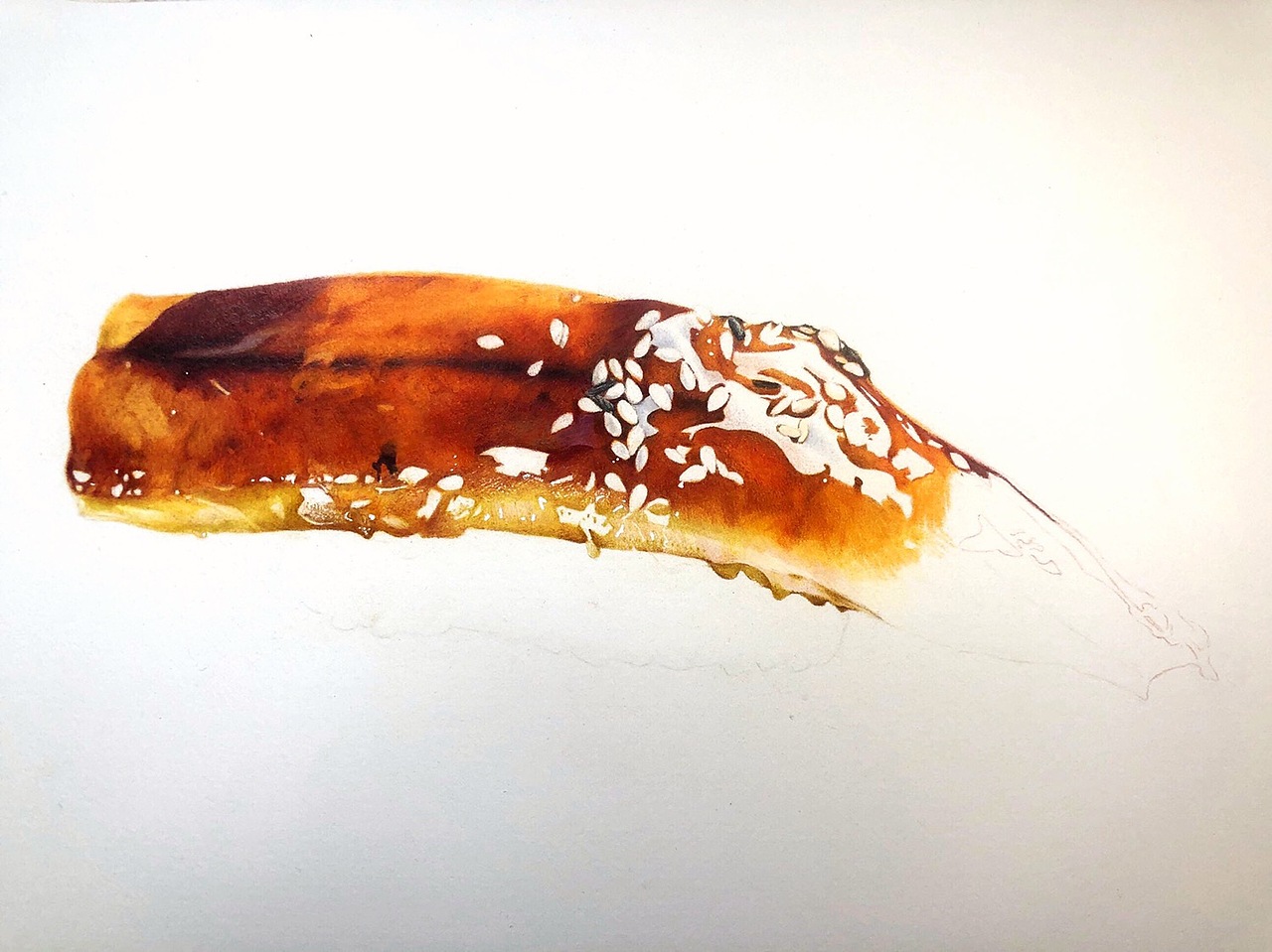 彩铅【鳗鱼寿司】