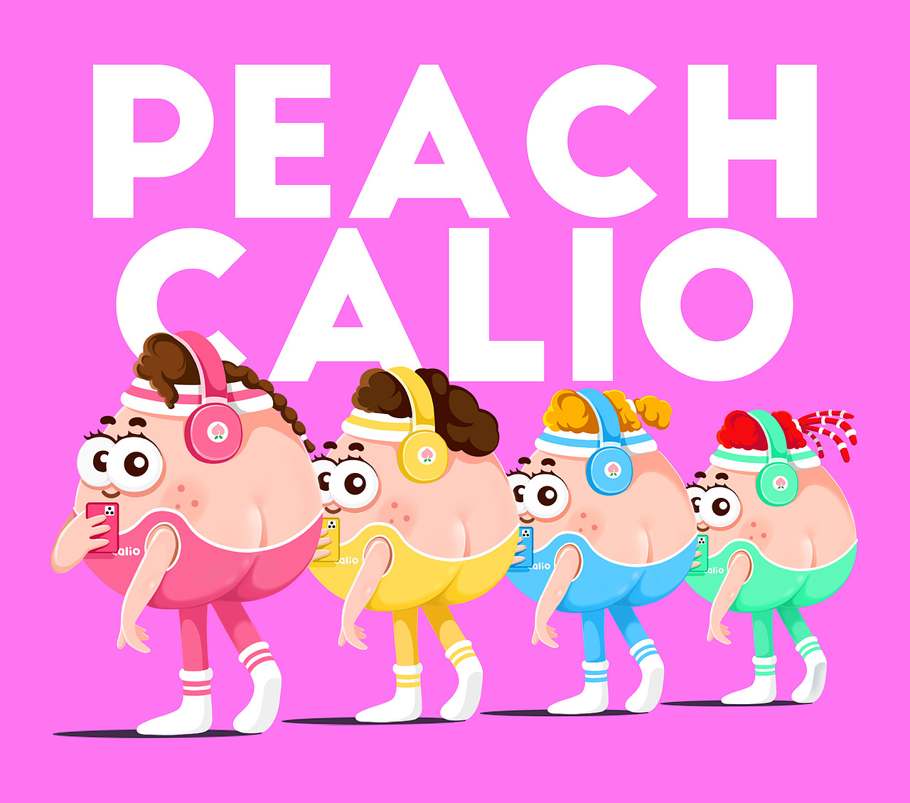 PeachCalio | 屁桃卡里奥（图ZMjUxODUyNDIw） - IP形象 - 站酷设计师佐拉Zola原创素材 - 站酷ZCOOL