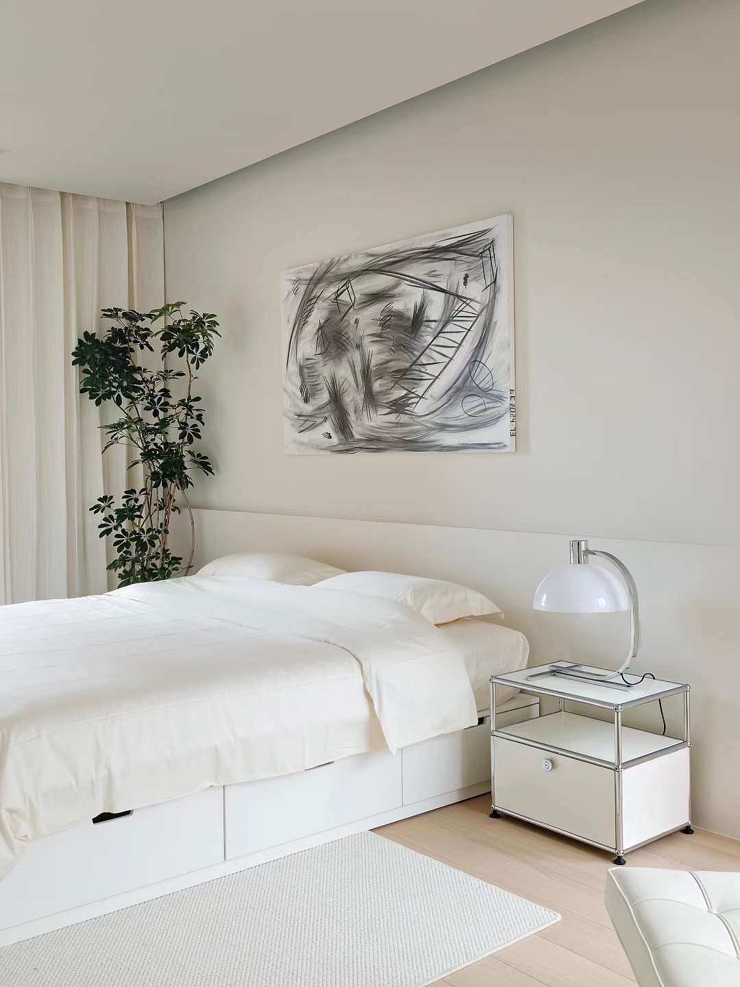 家装‖洁白的背景点缀金属不锈钢元素 干净淡雅