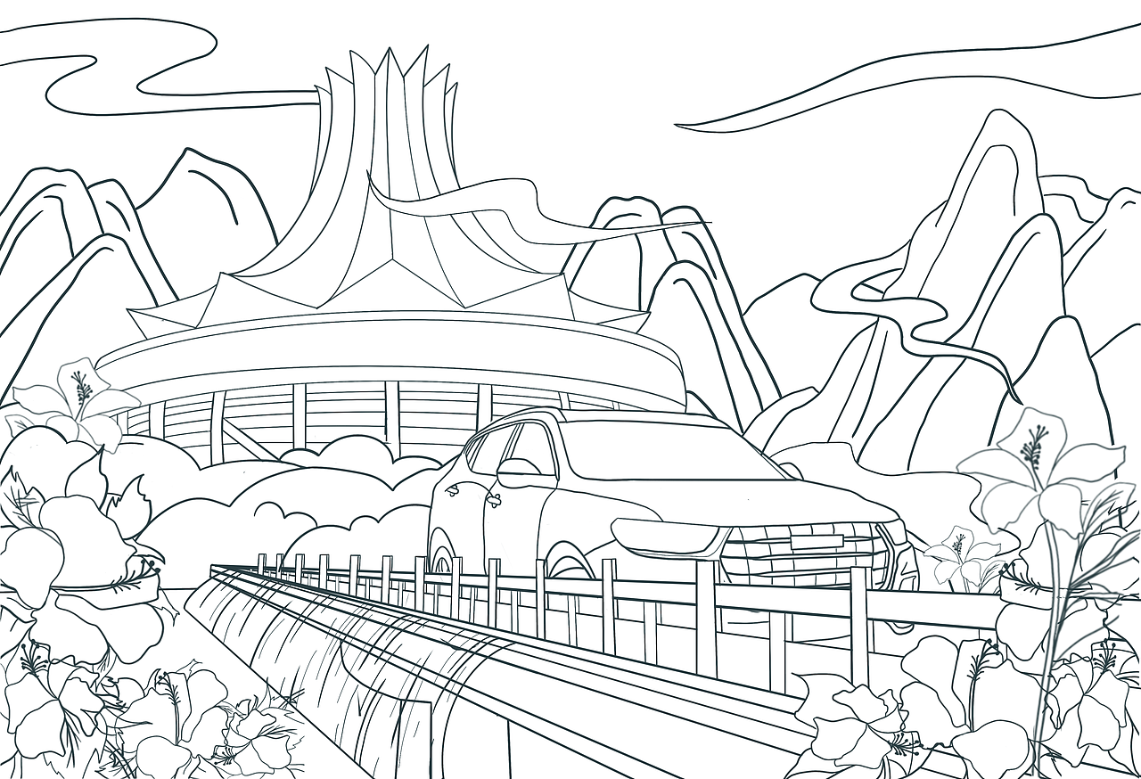 潮出南寧—哈弗H6國(guó)潮版創(chuàng)意海報(bào)設(shè)計(jì)大賽（圖ZMjUzNDQ0NzA0） - 海報(bào) - 站酷設(shè)計(jì)師小雨在畫(huà)些什么原創(chuàng)素材 - 站酷ZCOOL