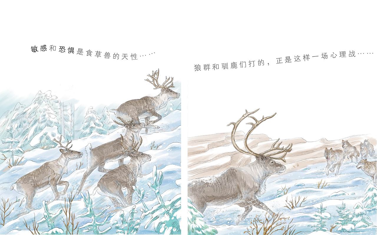 狼国故事（第三部）（图ZMjY0NzY0MDI4） - 儿童插画 - 站酷设计师半毫米原创素材 - 站酷ZCOOL