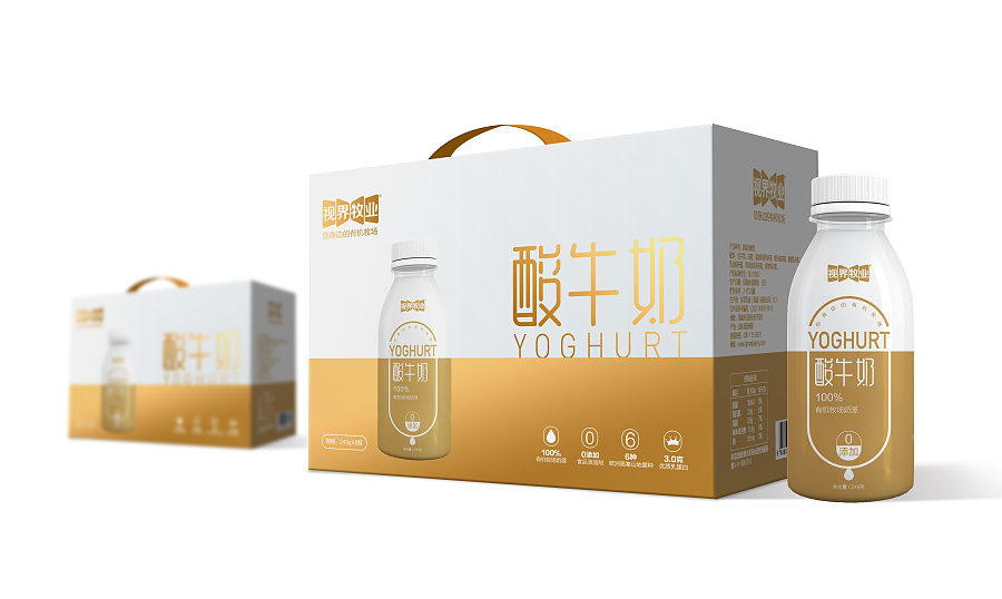 年前为东君乳业做的牛奶包装,该款产品的核心价值点为"0添加"