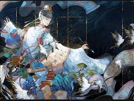 【古風插畫】桃源君