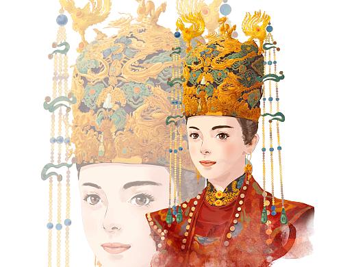 邵皇后商业插画