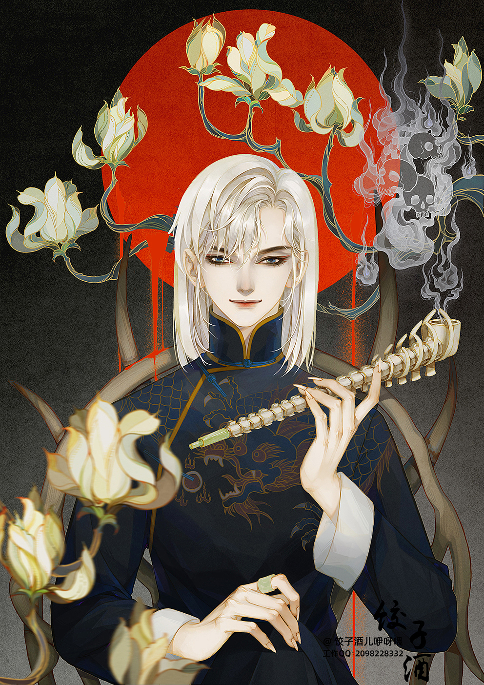 花儿与少年 玉兰（图ZMjA1MzE5MzM2） - 商业插画 - 站酷设计师饺子酒儿原创素材 - 站酷ZCOOL