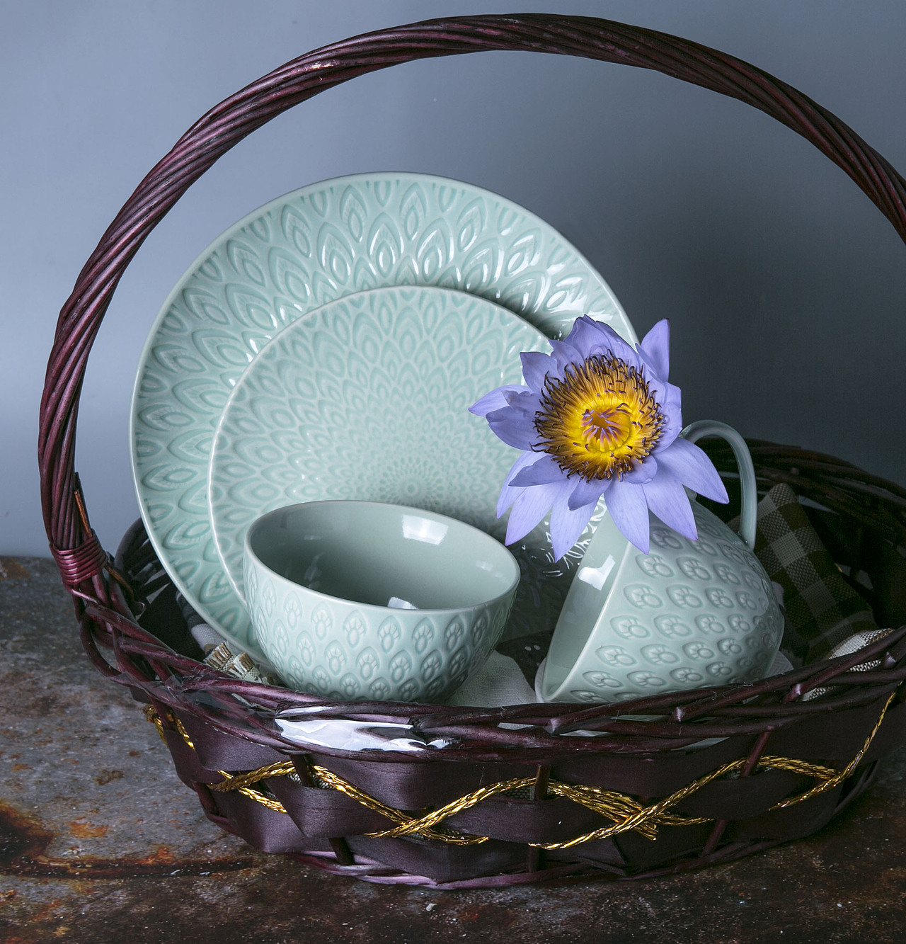 复古窑变釉陶瓷餐具