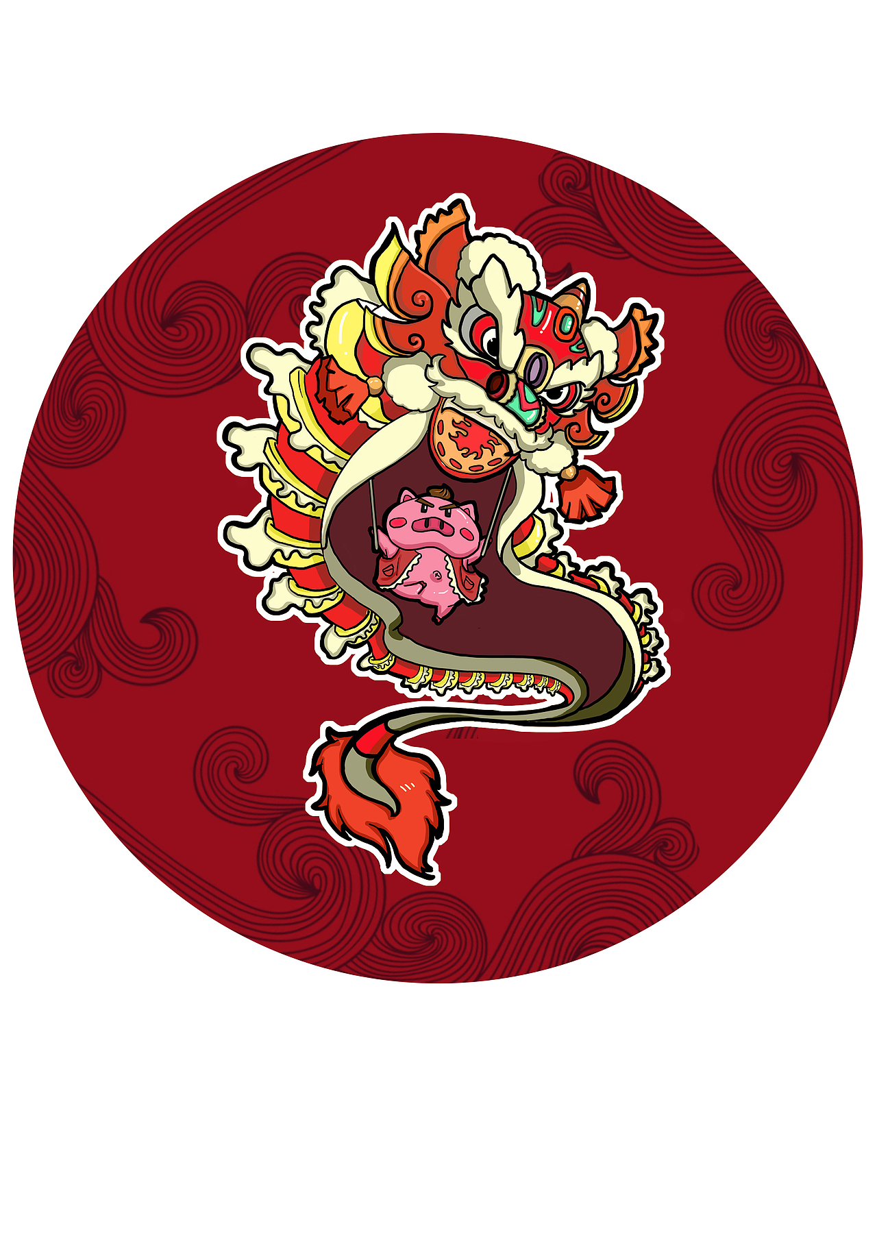 福报新春，金猪贺岁（图ZMTQzOTUzNTA4） - 创作习作 - 站酷设计师胡三原创素材 - 站酷ZCOOL
