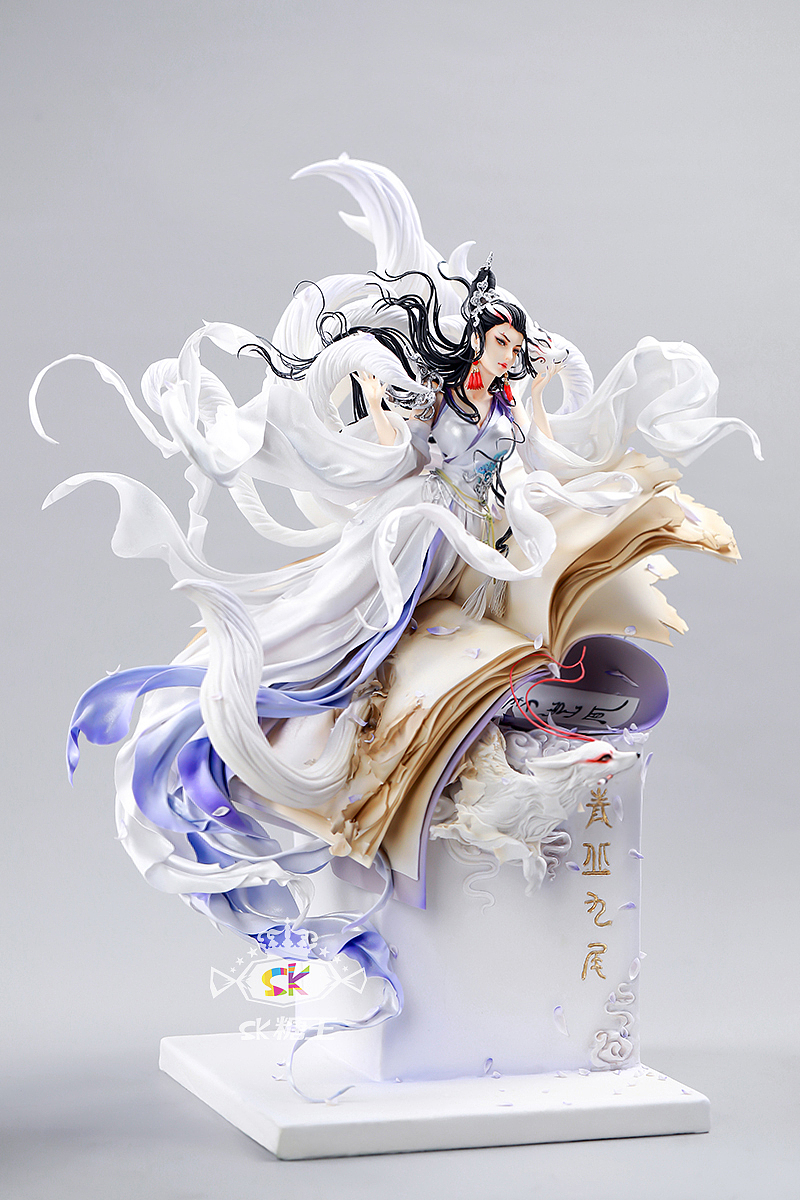 可以吃的手办中国风翻糖人偶蛋糕青丘九尾