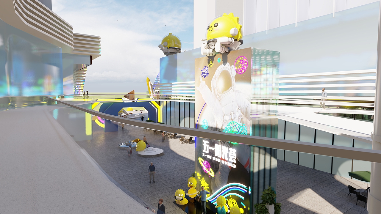 商业街景观美陈雕塑氛围营造设计