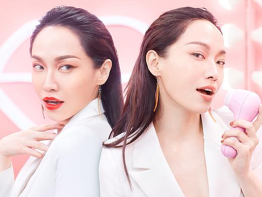 广告修图：科莱丽x扇子