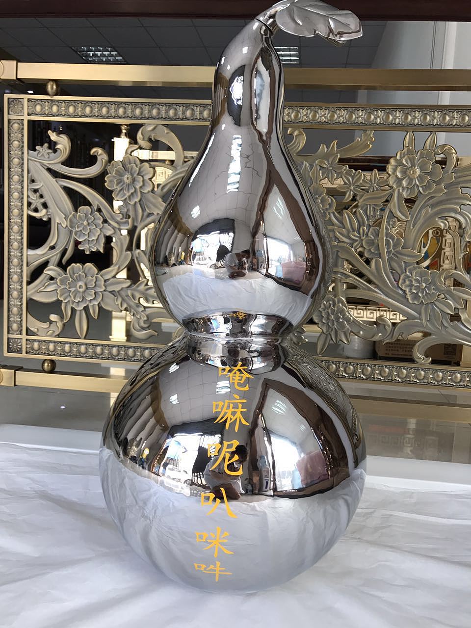 不锈钢葫芦雕塑 可大可小摆件和景观雕塑皆可|手工艺|工艺品设计|高档