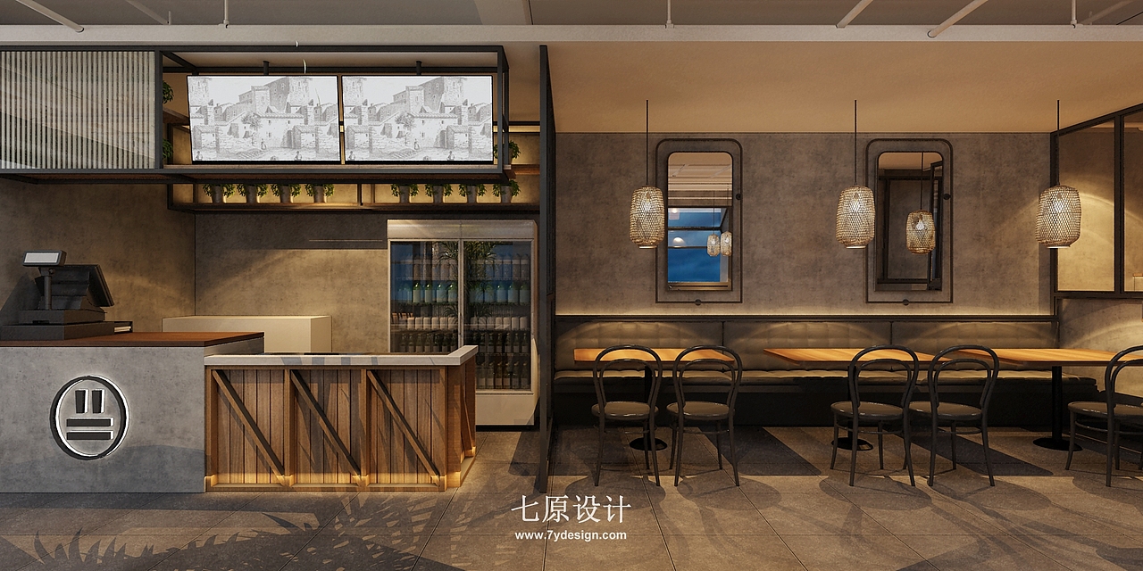 半天妖淄博店_烧烤店设计_七原设计（图ZMTc2ODAxODE2） - 家装设计 - 站酷设计师七原设计原创素材 - 站酷ZCOOL