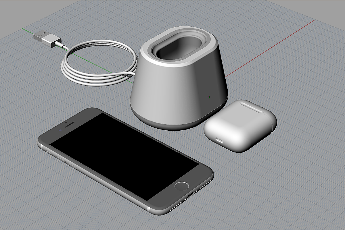 apple airpods 充电底座设计