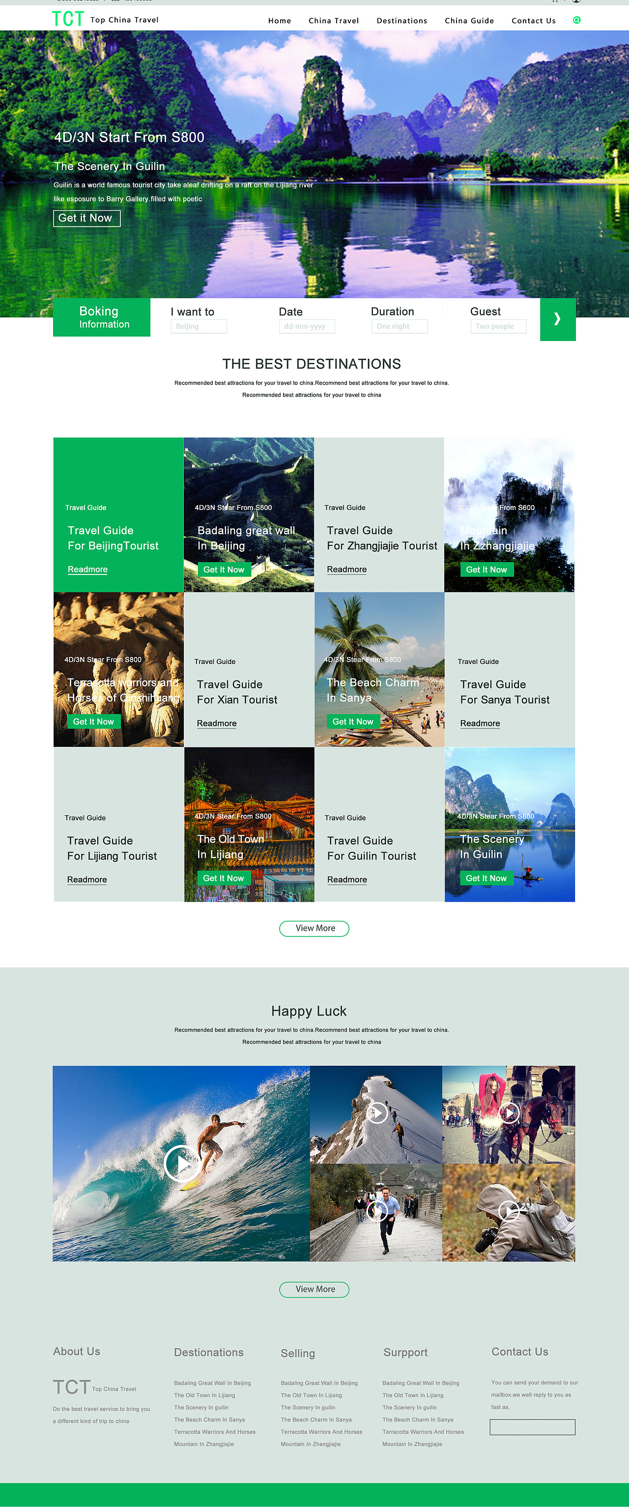 旅游网页设计（图ZNjY0MTg1MjQ=） - 企业官网 - 站酷设计师lfq666666原创素材 - 站酷ZCOOL