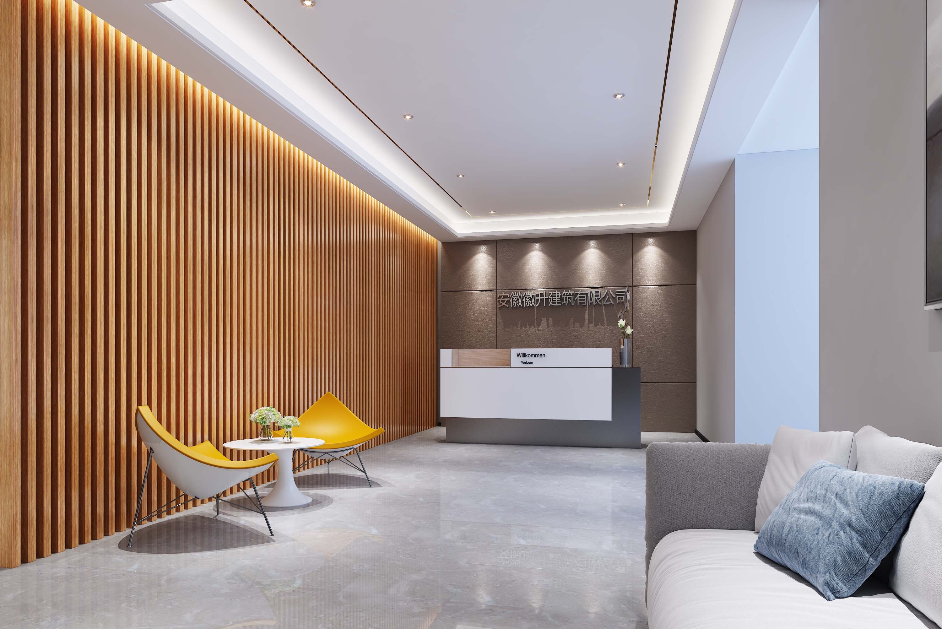 新中式高级办公室|空间|家装设计|天斐效果图刘杉杉 - 原创作品 - 站酷 (ZCOOL)