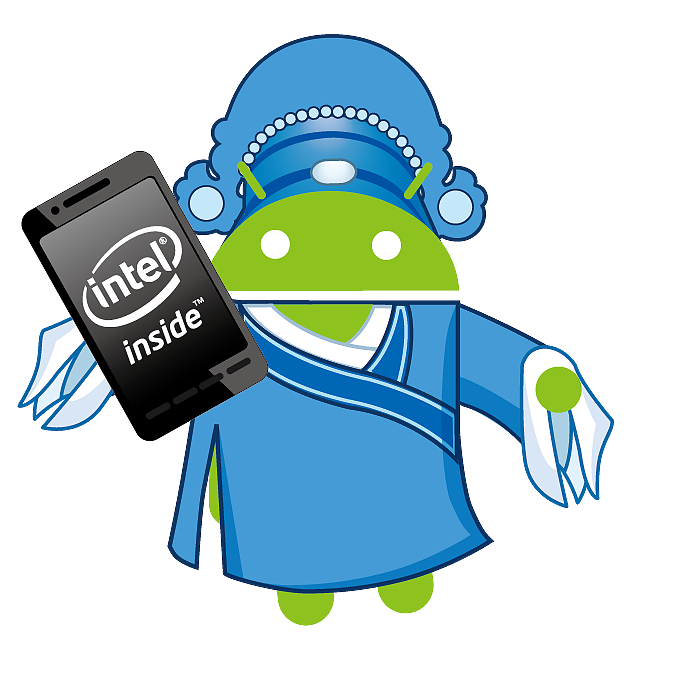 intel安卓小人创意扑克人物设计上