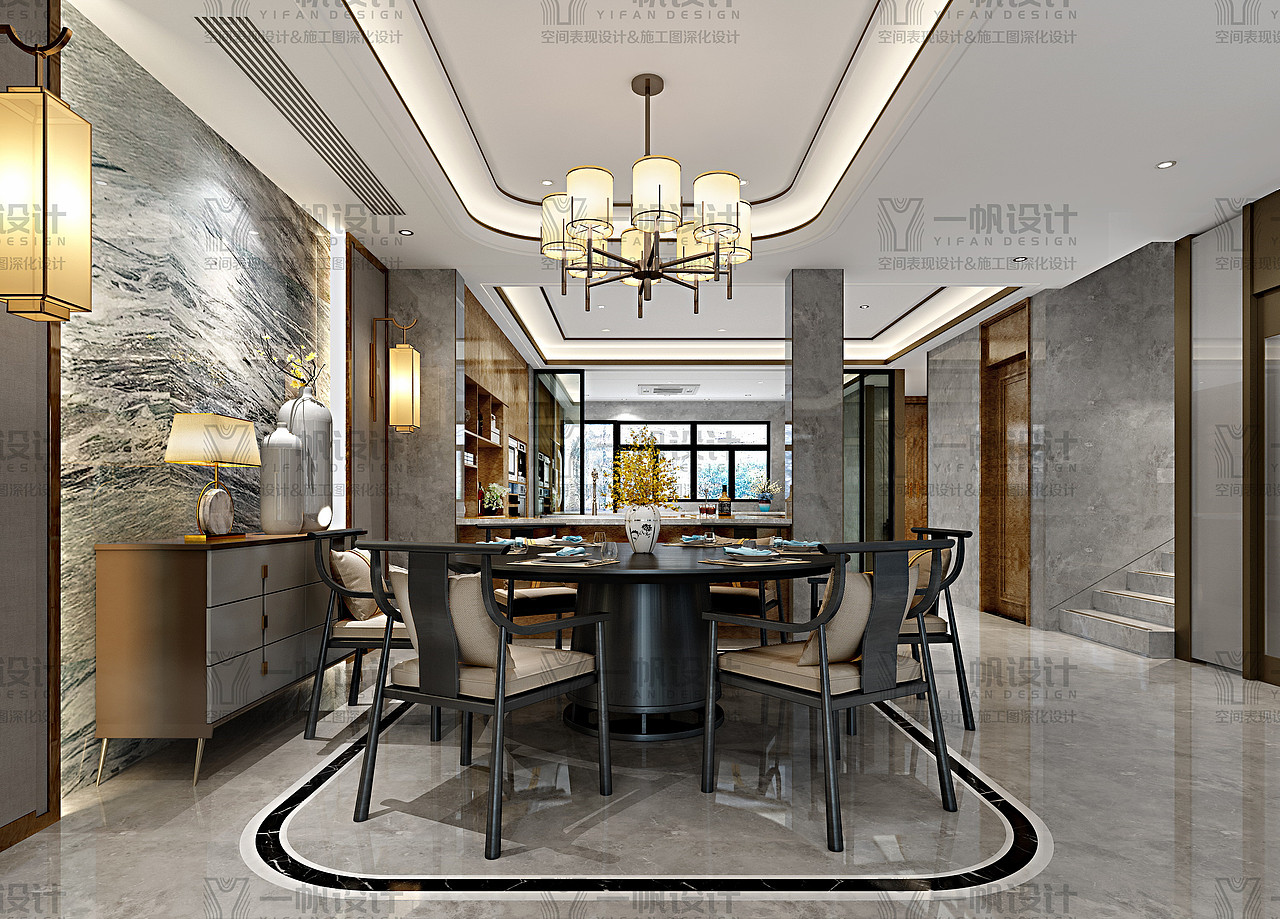 新中式家装别墅/一帆设计