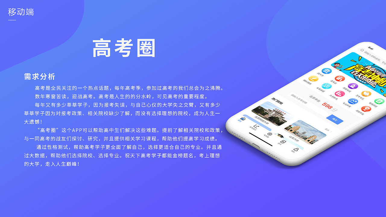 高考圈APP设计（图ZMTY4MjQ2NTQw） - APP界面 - 站酷设计师小马达哦原创素材 - 站酷ZCOOL
