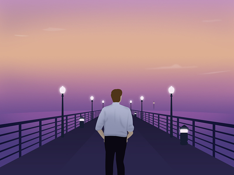 la la land爱乐之城|插画|创作习作|wangaki - 原创作品 - 站酷