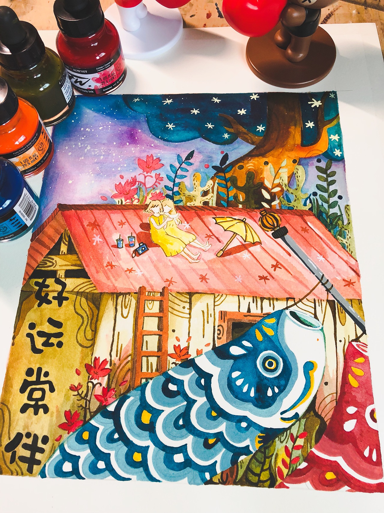 插画（图ZMTI0MzQ0NzQ0） - 艺术插画 - 站酷设计师羊星林pororo原创素材 - 站酷ZCOOL