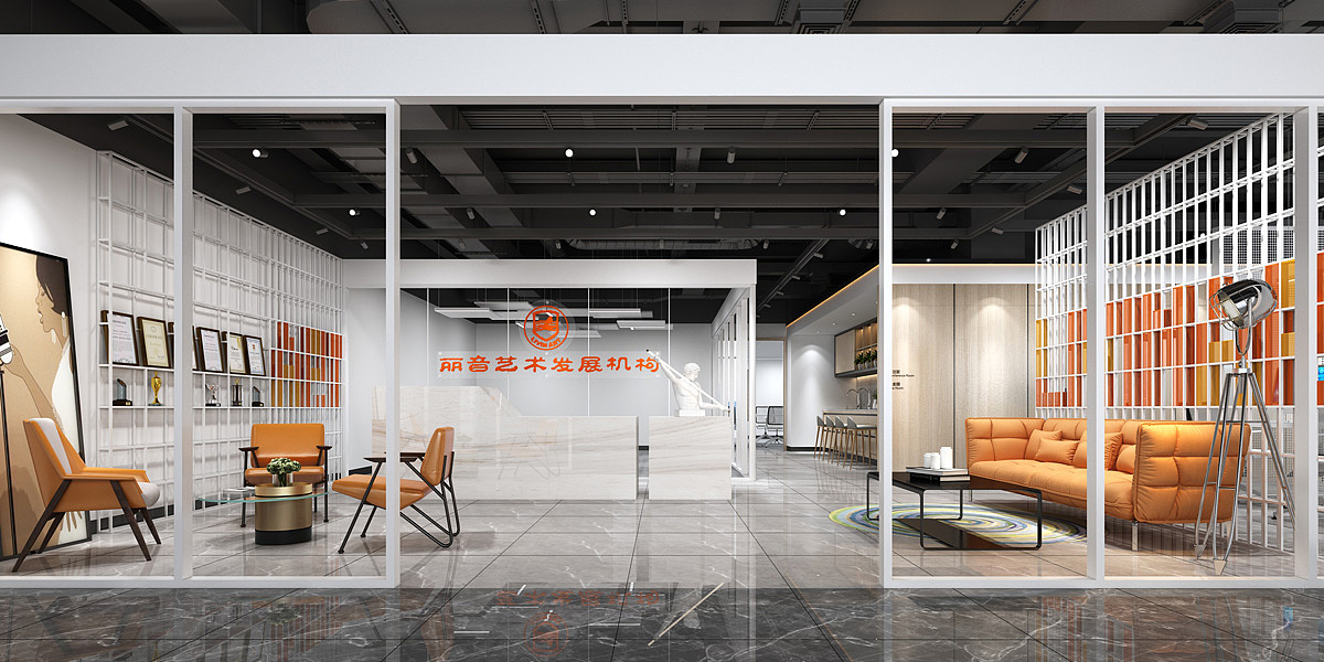 永祺办公展厅设计装修案例-丽音艺术办公室