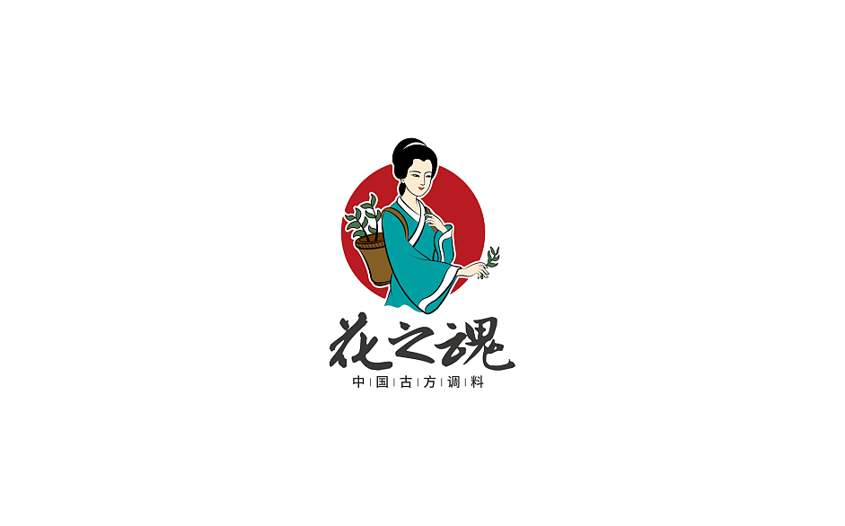 香料标志logo包装设计花之魂