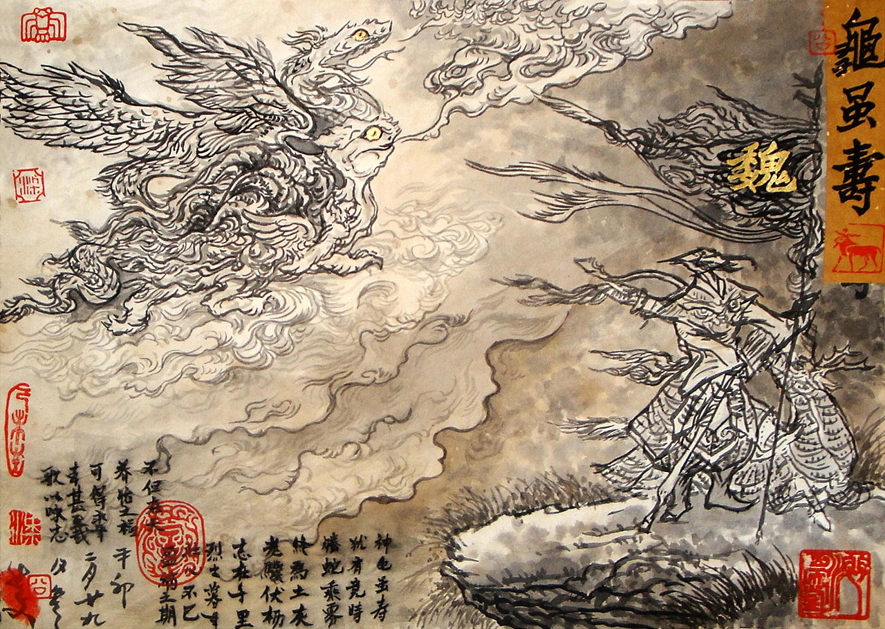 cg插画《龟虽寿》诗意步骤图