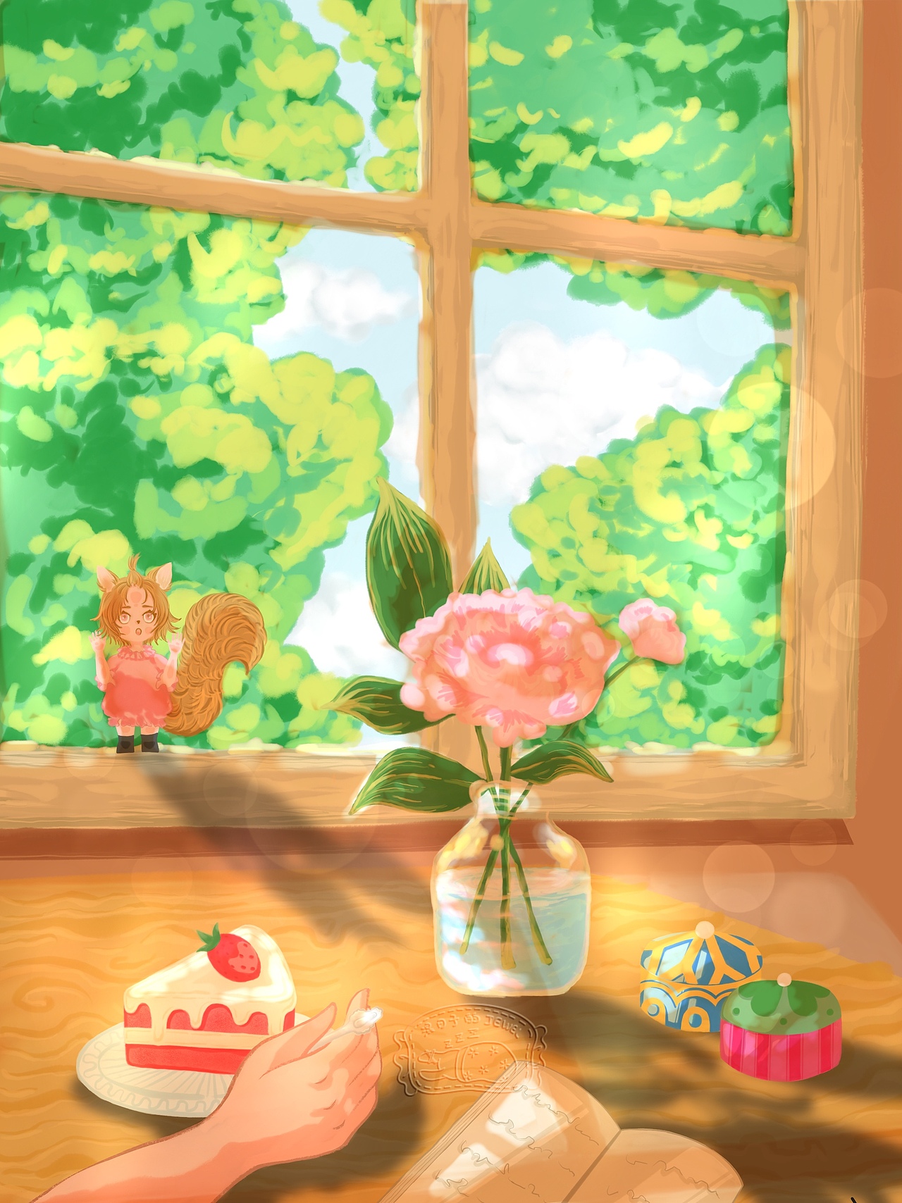 《想吃蛋糕的小松鼠》