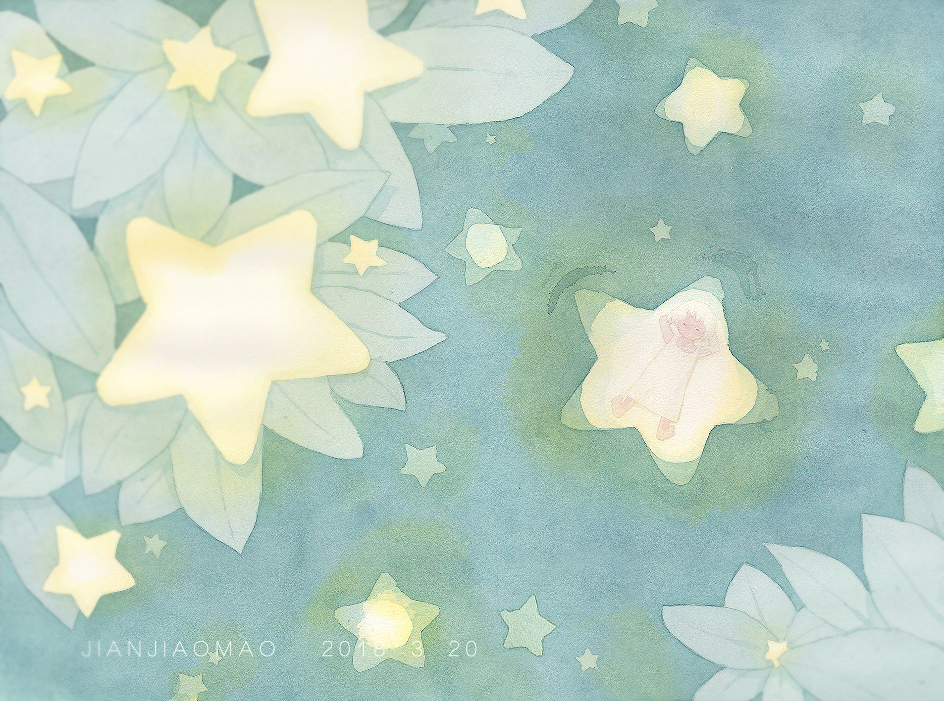 星星|插画|其他插画|尖角帽 - 原创作品 - 站酷 (zcool)