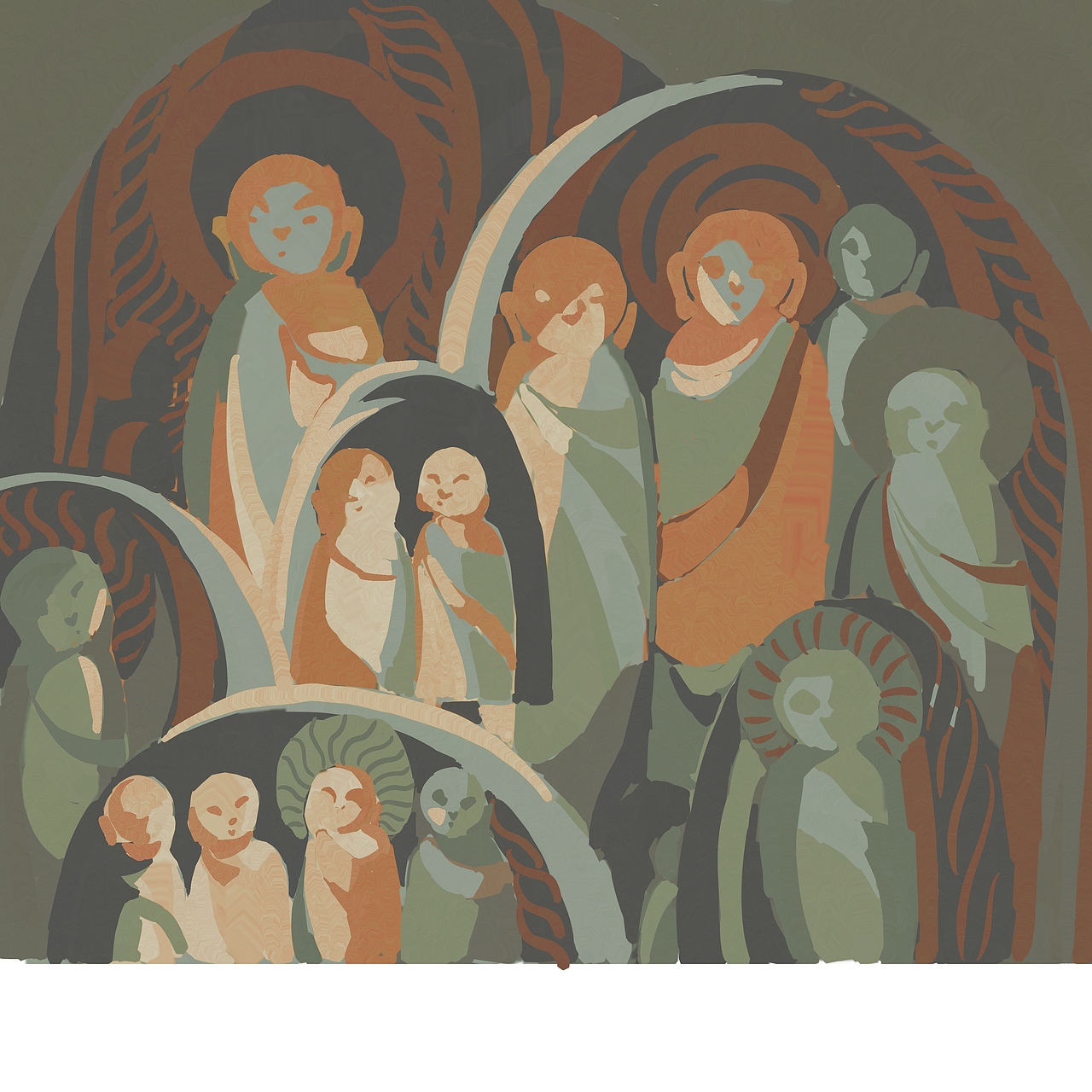 龙门石窟（图ZMjczOTMzNzky） - 商业插画 - 站酷设计师樂的樂兮原创素材 - 站酷ZCOOL