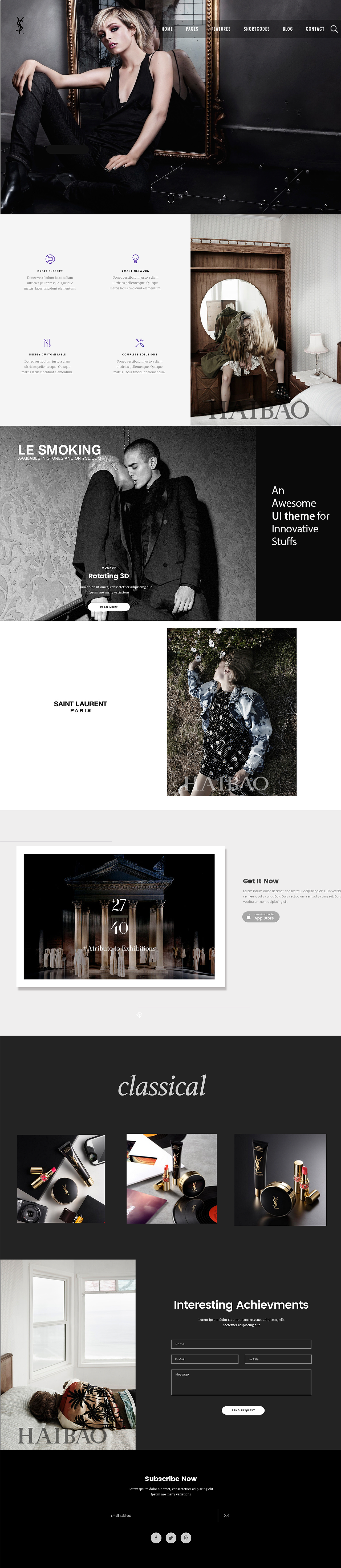 YSL圣罗兰网页设计（图ZNjgxNDIxNDA=） - 其他网页 - 站酷设计师maggie彤原创素材 - 站酷ZCOOL