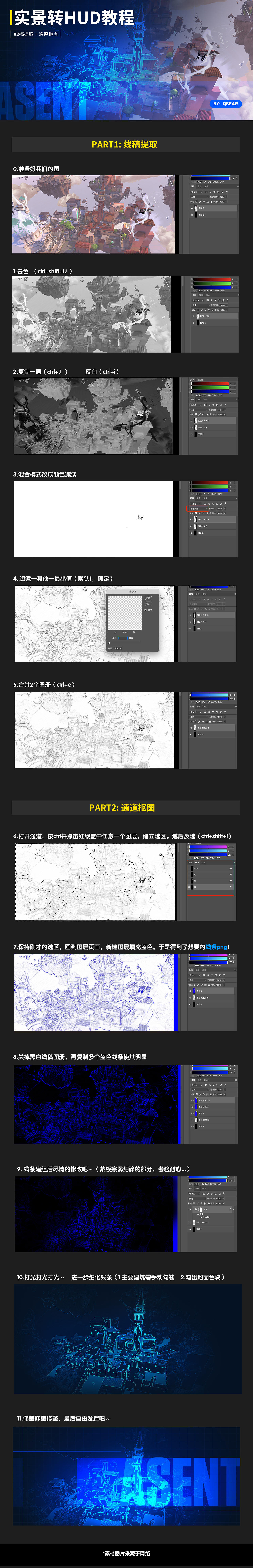 【教程】实景转HUD（图ZMzIxMTAzODI0） - 其他平面 - 站酷设计师QBEAR原创素材 - 站酷ZCOOL