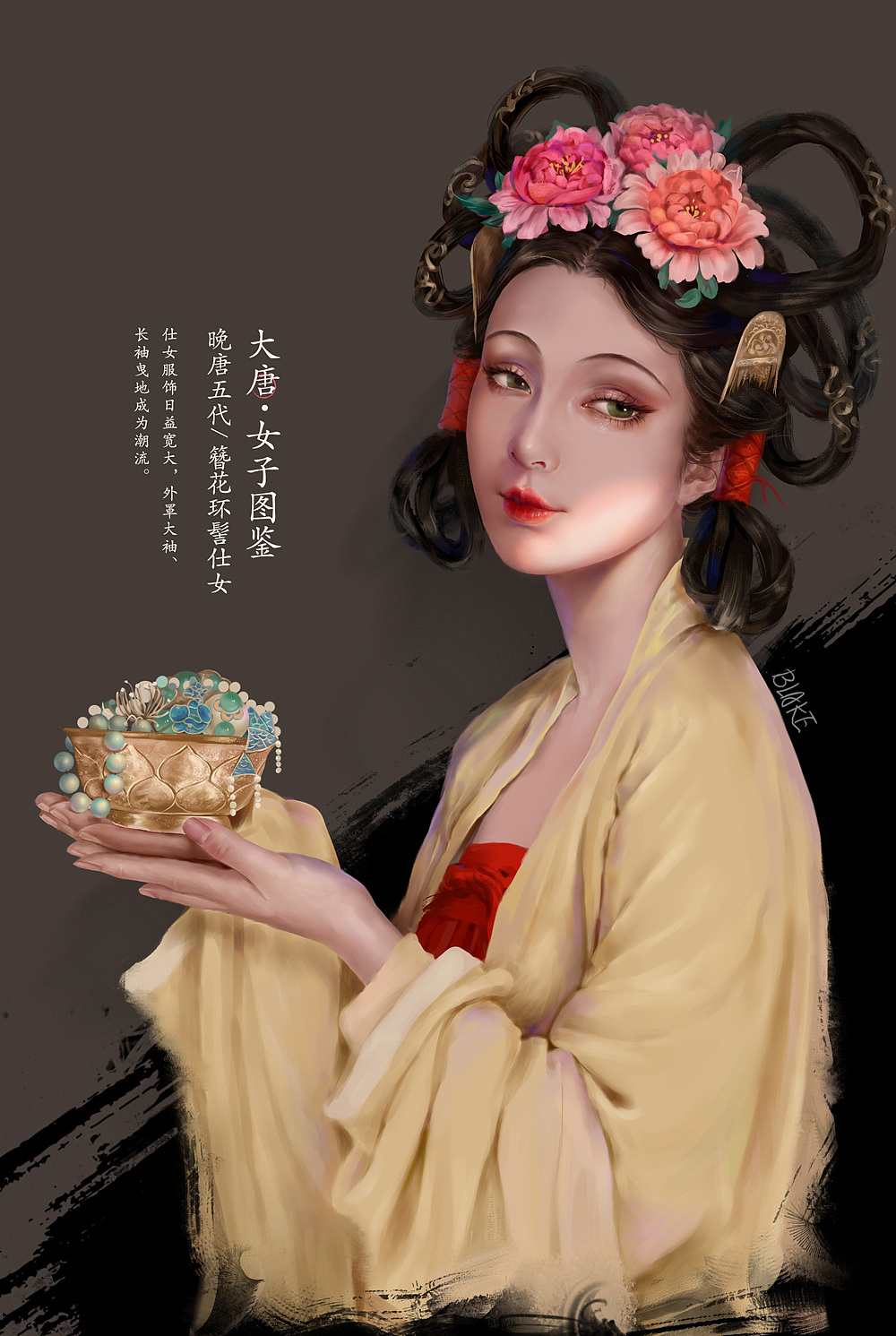 大唐女子图集（图ZMjk2MzAyOTM2） - 创作习作 - 站酷设计师Blake阿li原创素材 - 站酷ZCOOL