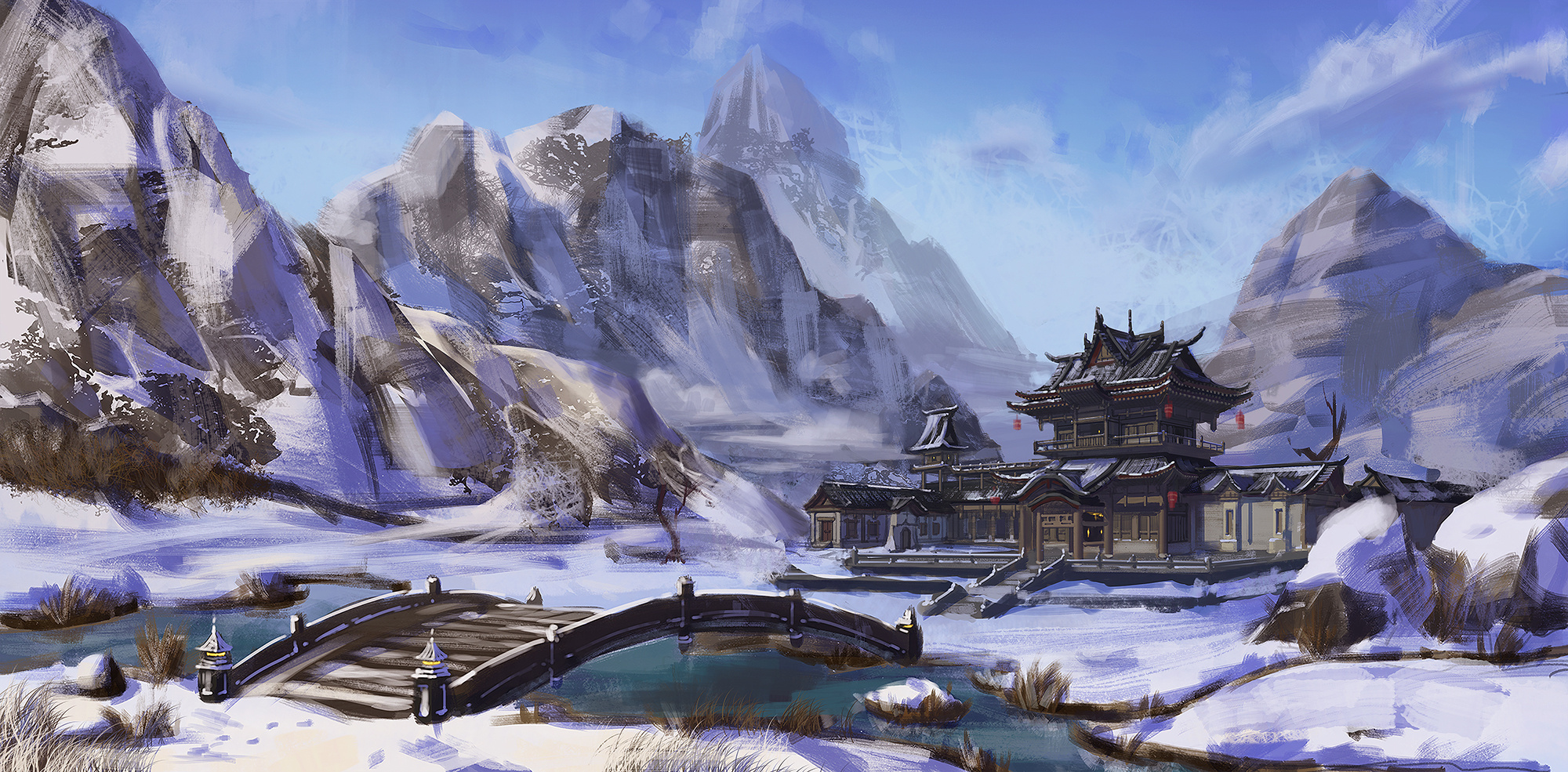 游戏场景|插画|游戏原画|沃夫 - 原创作品 - 站酷 (zcool)