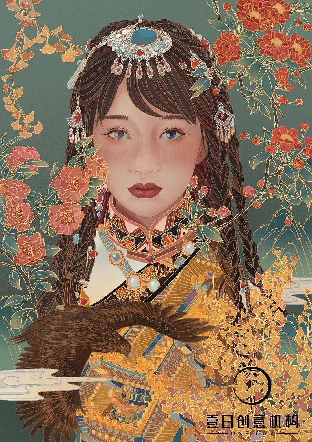 国风插画（图ZMjgyMDE2OTk2） - 商业插画 - 站酷设计师叫我陈森林原创素材 - 站酷ZCOOL