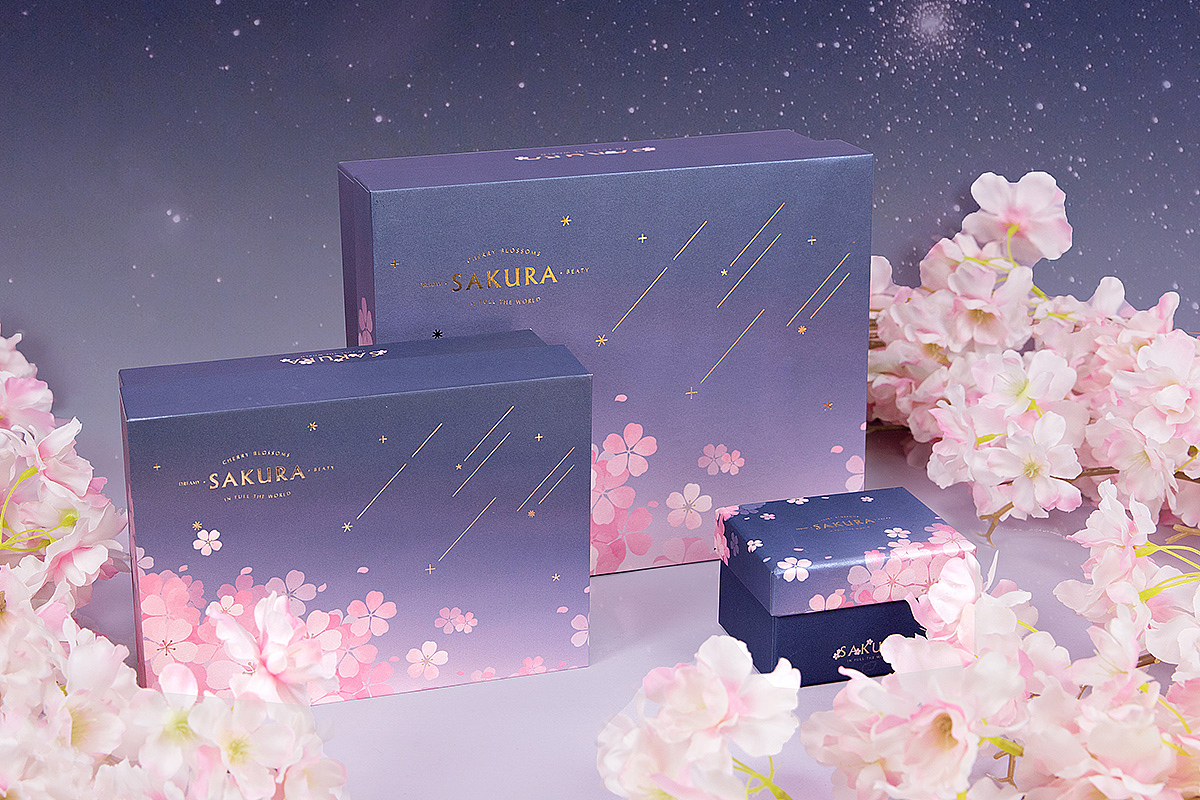 【方森园】浪漫樱花包装设计——《星夜之樱》系列 